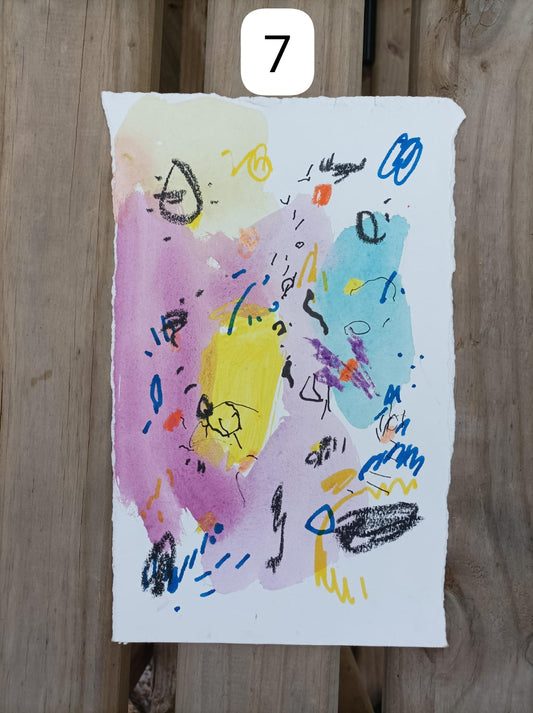 Dibujo sobre papel - Serie Bigotina #7/100